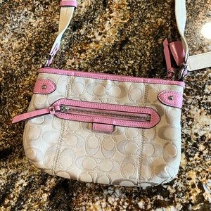 COPY - Coach Crossbody Pink and Tan Bag